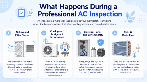 what happens during a professional ac inspection in nutley nj